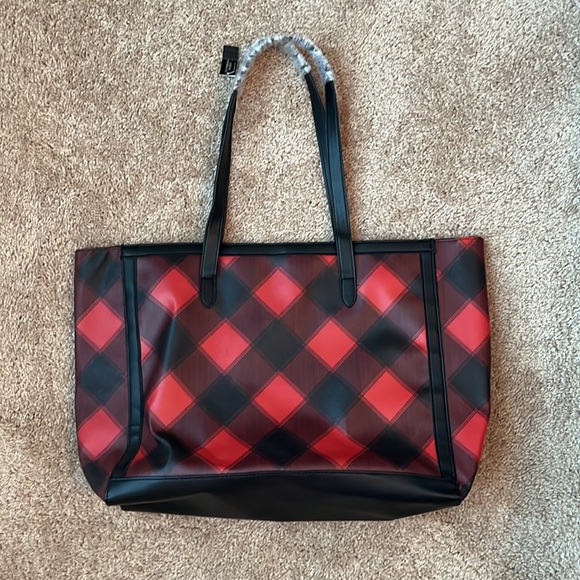 NWT Victoria’s Secret Plaid Tote Bag - Picture 3 of 6